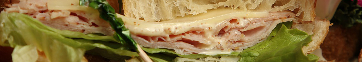 Eating American (New) Sandwich at Hannah's Bretzel restaurant in Chicago, IL.